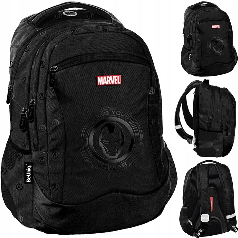 Školský batoh BeUniq Avengers Power s odrážacími prvkami